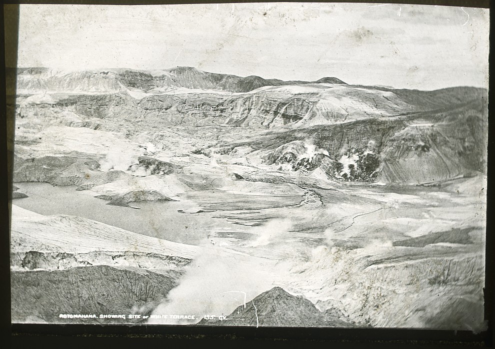White Terrace nach der Eruption